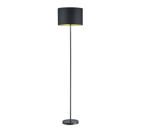 408200179 HOSTEL Vloerlamp E27 Zwart Goud