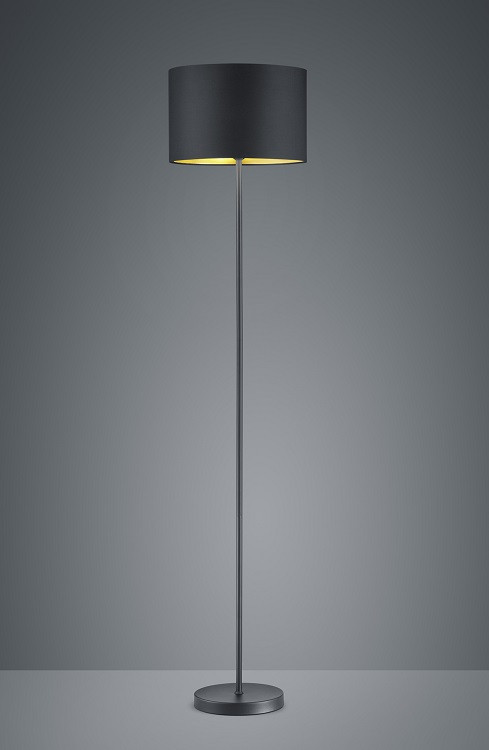 408200179 HOSTEL Vloerlamp E27 Zwart Goud