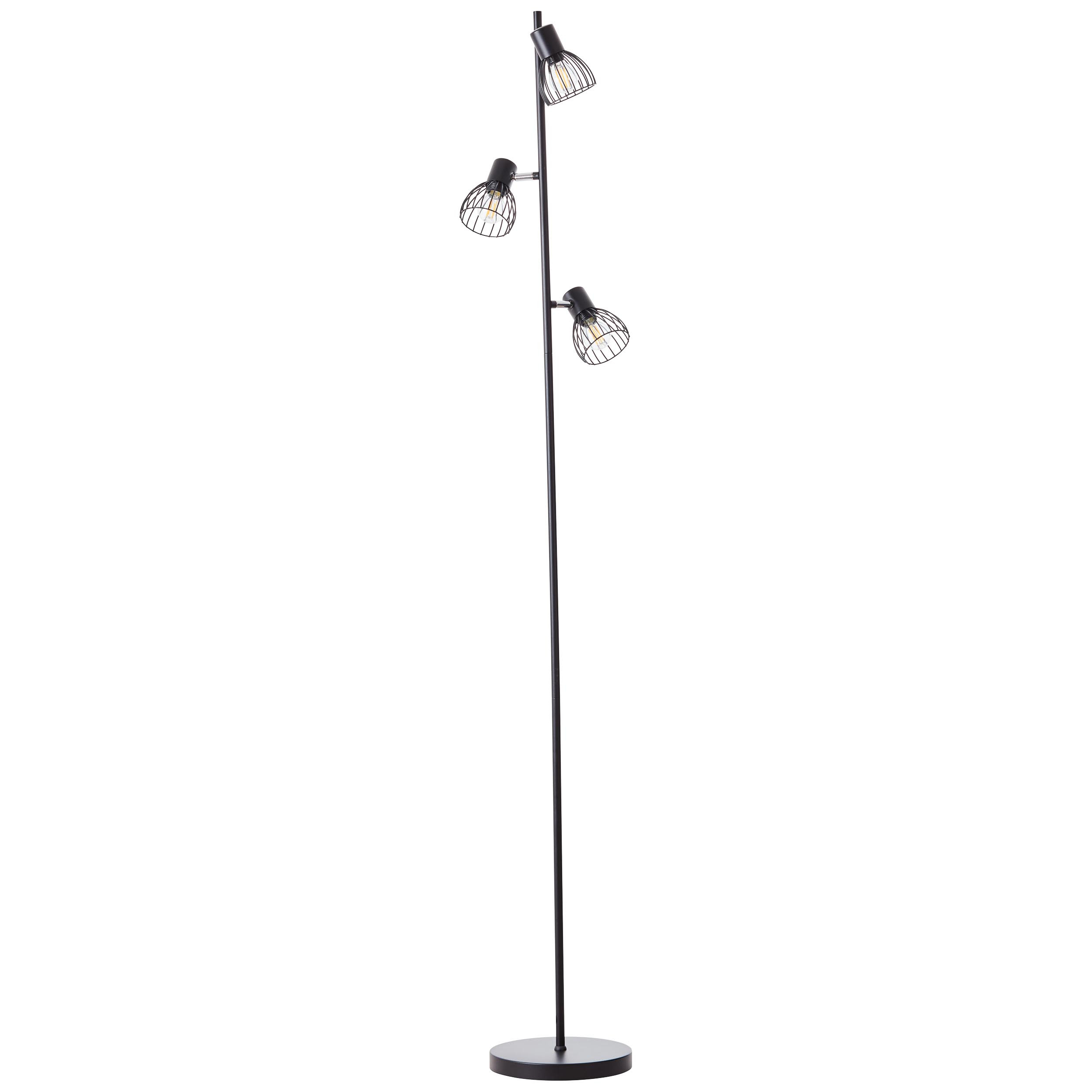 93085/06 BLACKY Vloerlamp 3xE14 zwart