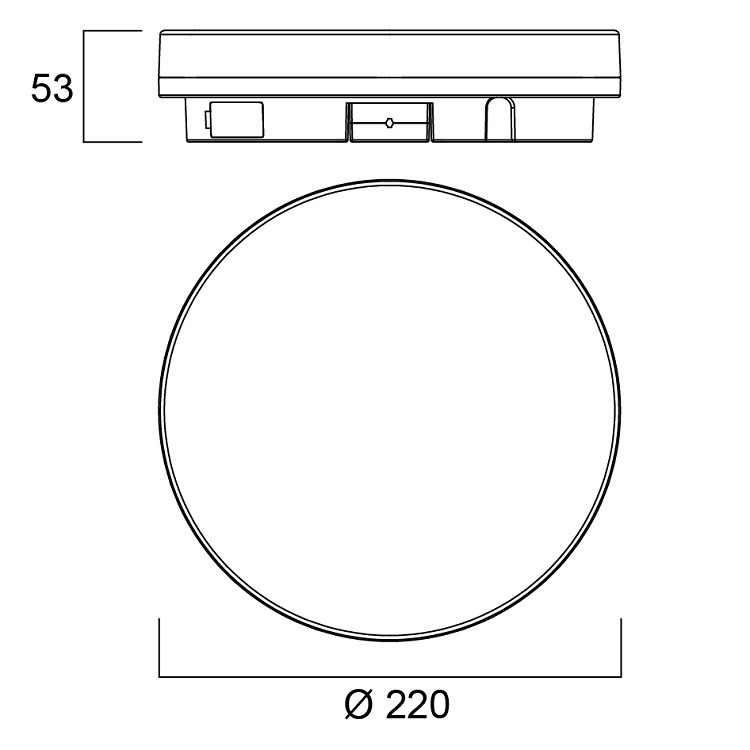 0043510 START Surface Slim IP54 R 1500lm 830/840 Dualtone
