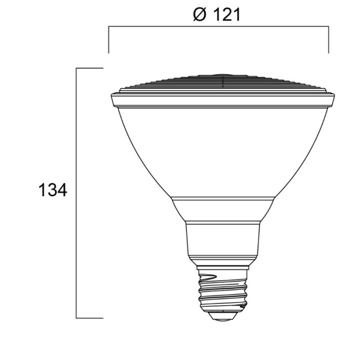 0029200 RefLED PAR38 15w 1200lm 830 IP65 40°