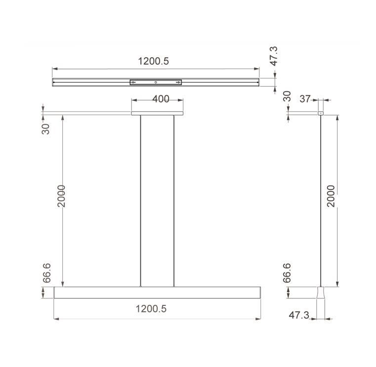 Hanglamp 38w 2850lm 3000k wit
