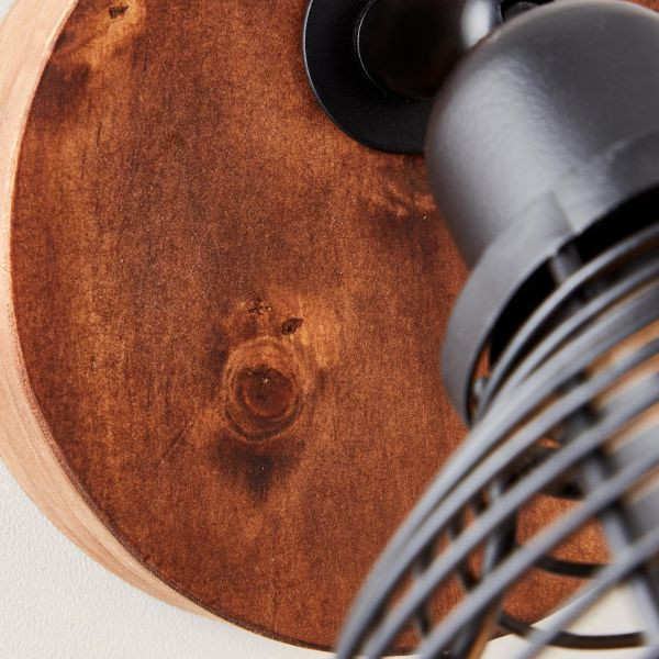 47733/76 AVIA Spot 3xE14 Hout/Zwart