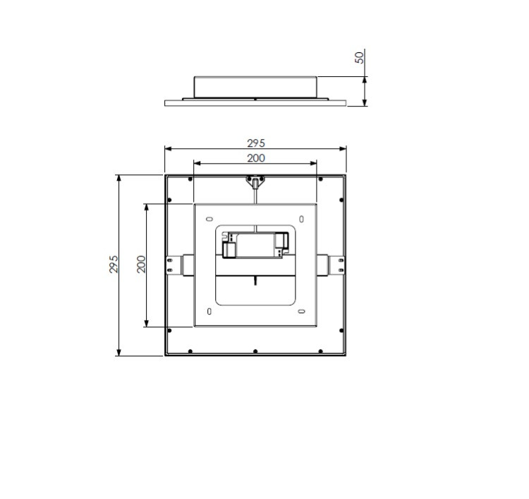 R62323087 Alpha Tegel 29 13,5w 1600lm 3000k Grijs