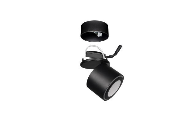 652910132 TAURUS Spot 3,5+1,5w 340+110lm 3000k Zwart