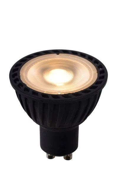 49009/05/30 Led Spot GU10 5w 2200>3000k Dim To Warm Zwart