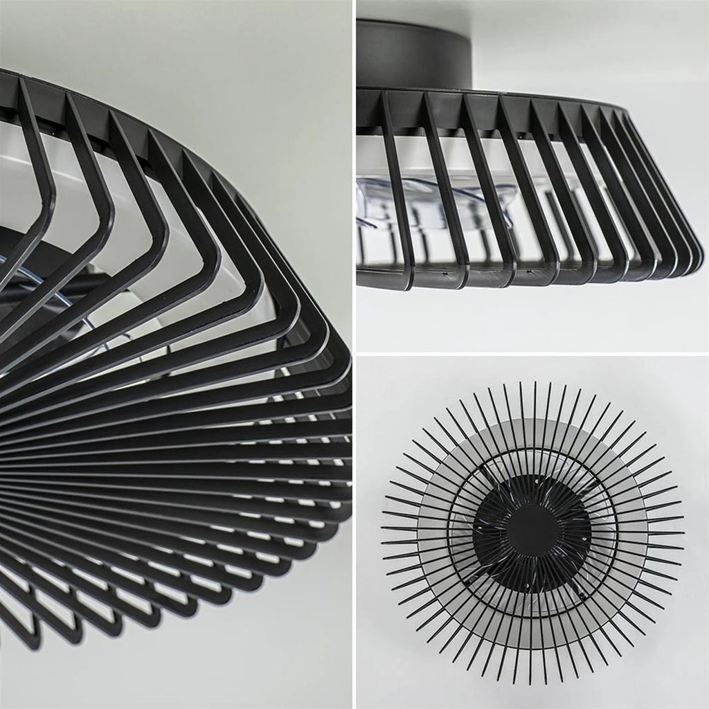 Plafondventilator 70w 4900lm CCT RemCon zwart
