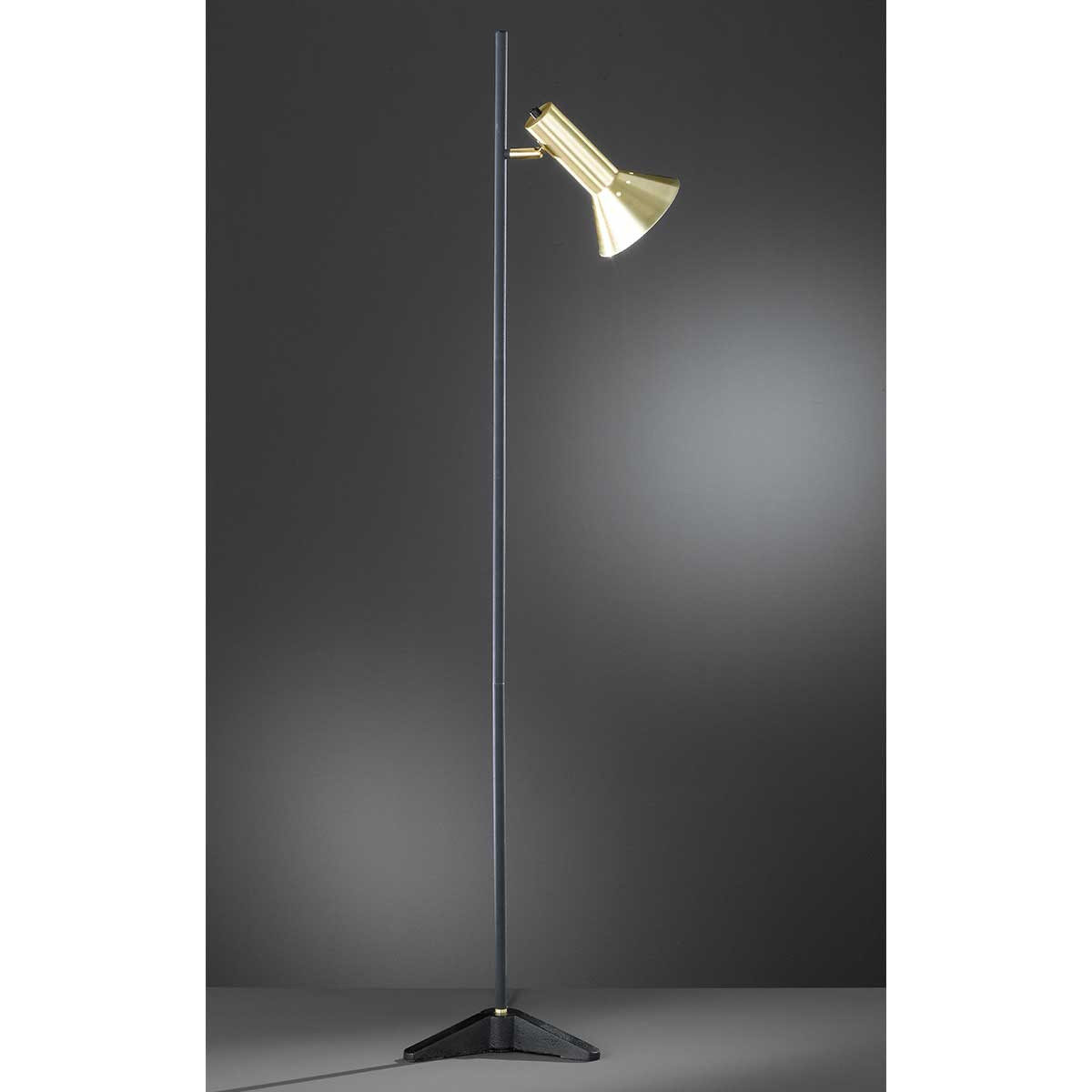 Leeslamp E27 zwart messing
