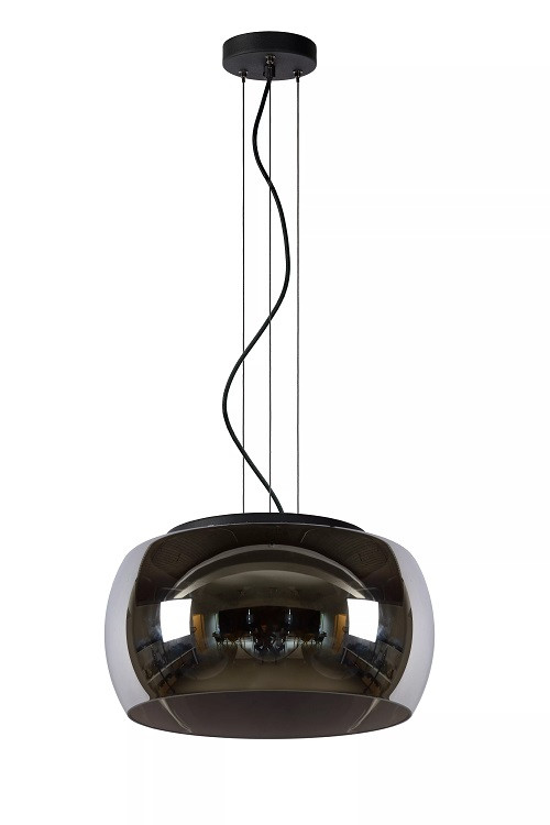 45401/40/65 OLIVIA Hanglamp 3xE27 zwart fumé