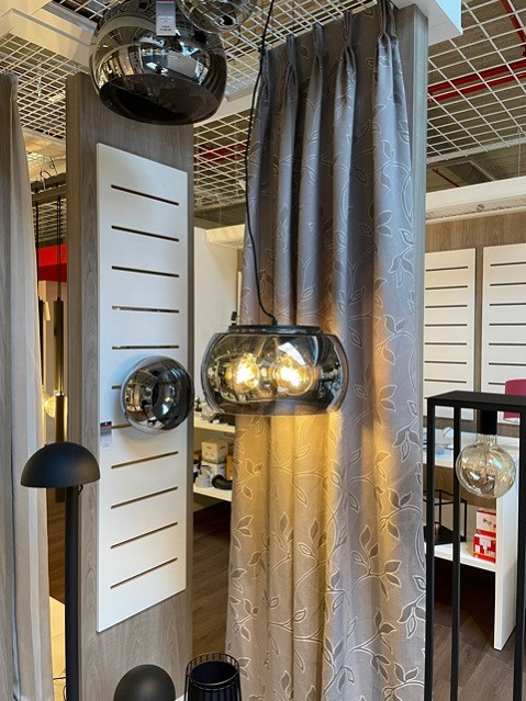 45401/40/65 OLIVIA Hanglamp 3xE27 zwart fumé