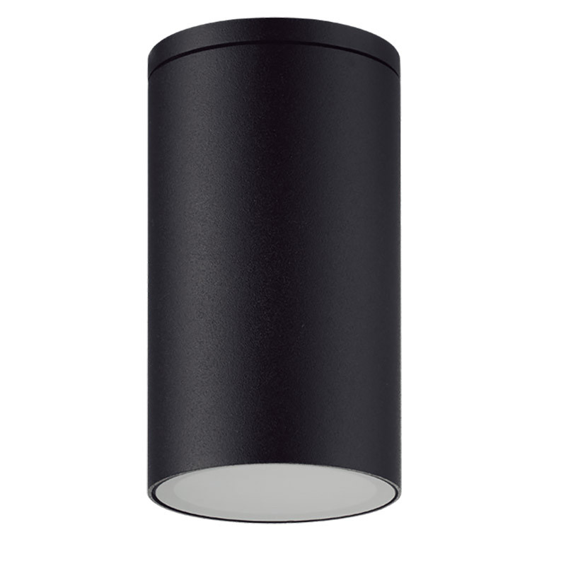 Plafondspot GU10 6x10,5cm zwart IP54