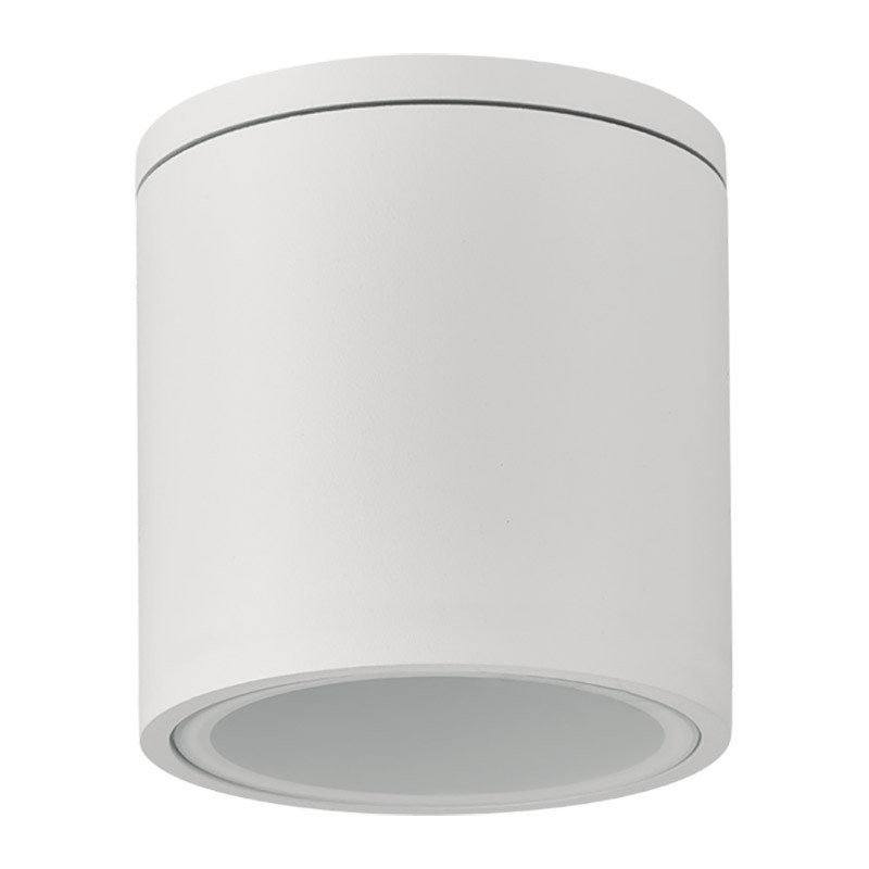 Plafondspot GU10 9x9cm wit IP54