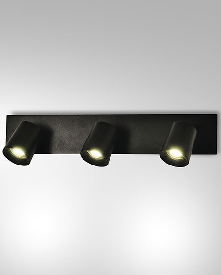 Spot 3xGU10 Zwart