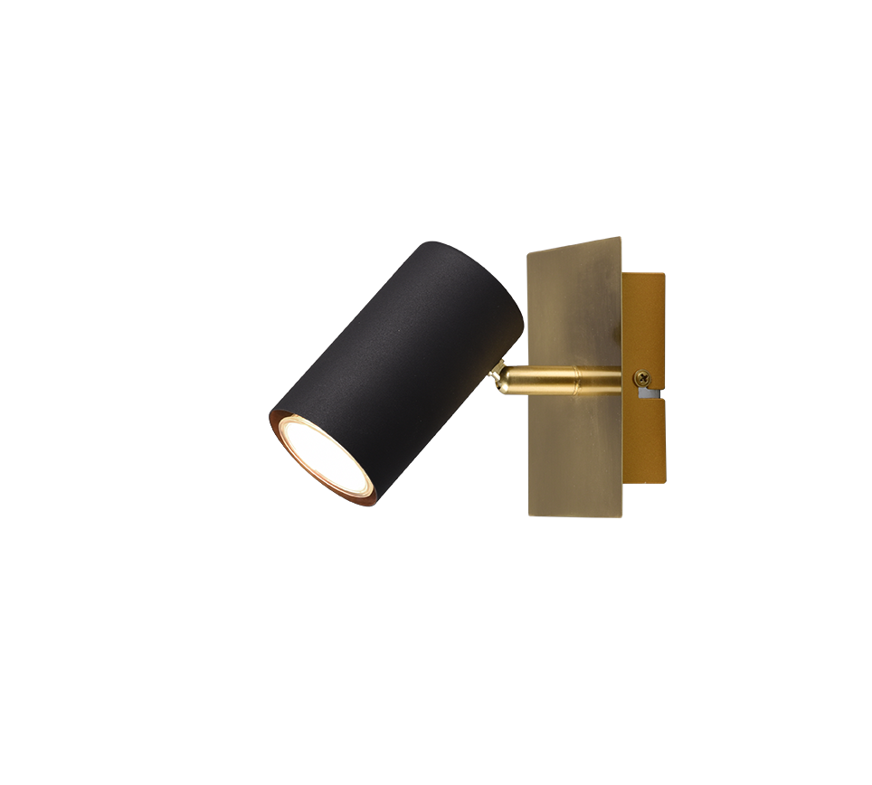 802400180 MARLEY Spot GU10 Mat messing zwart