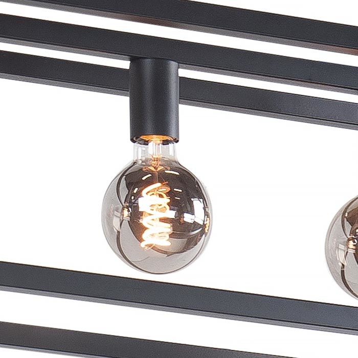Hanglamp 7xE27 Zwart