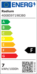 LED Standaard 6,5w 650lm 2400k Goud Ambiente Lux