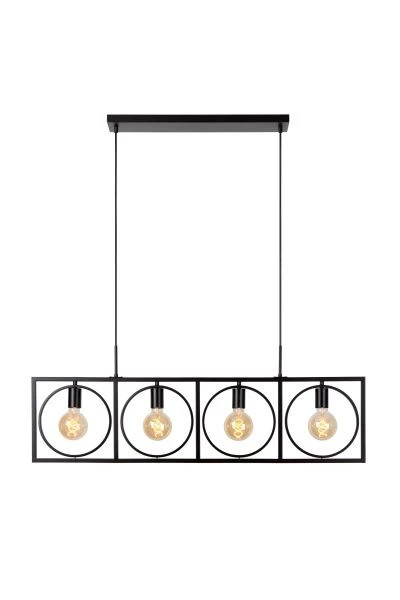 00427/04/30 SUUS Hanglamp 4xE27 Zwart
