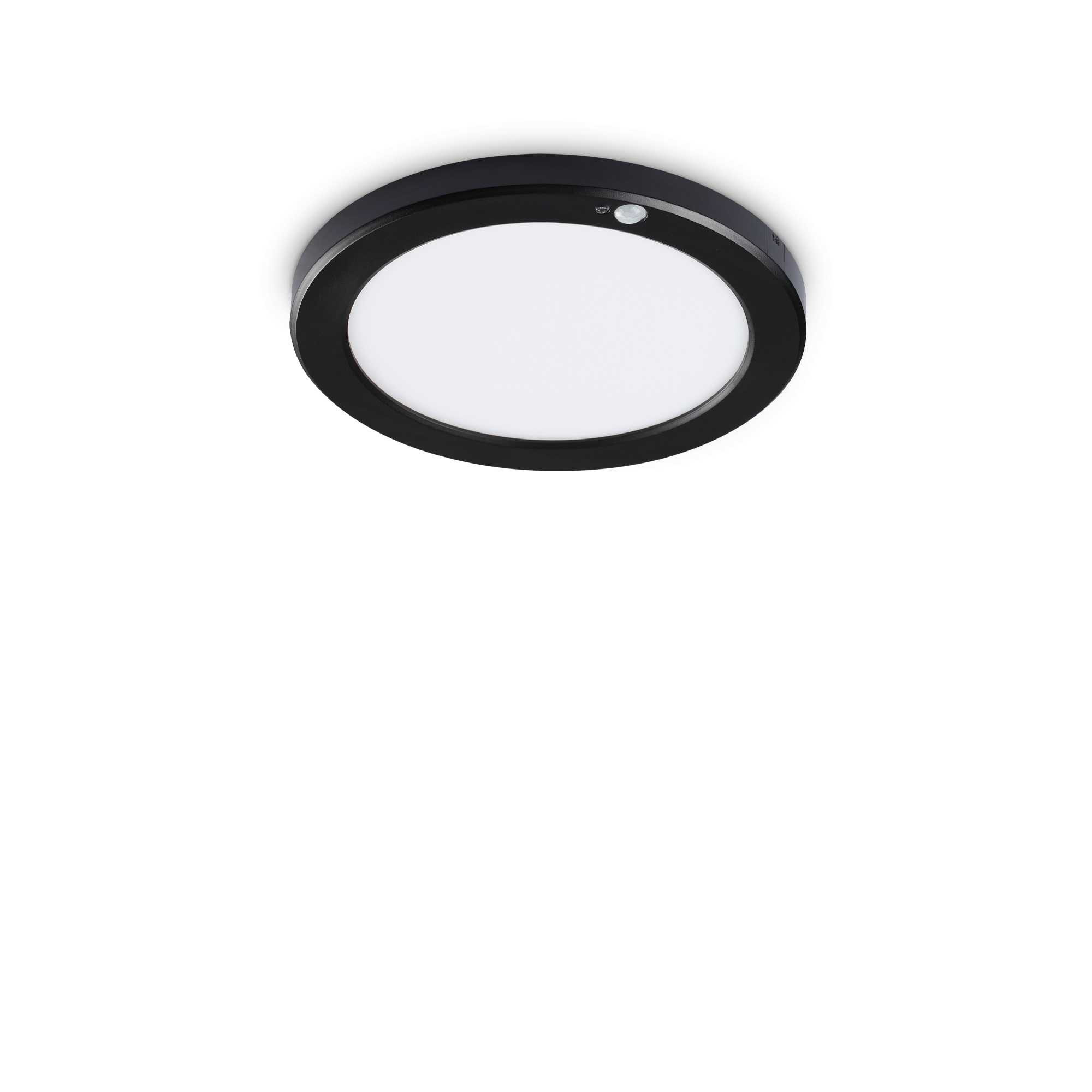 PIR Plafondlamp 20w 1950lm 3000k Rond zwart