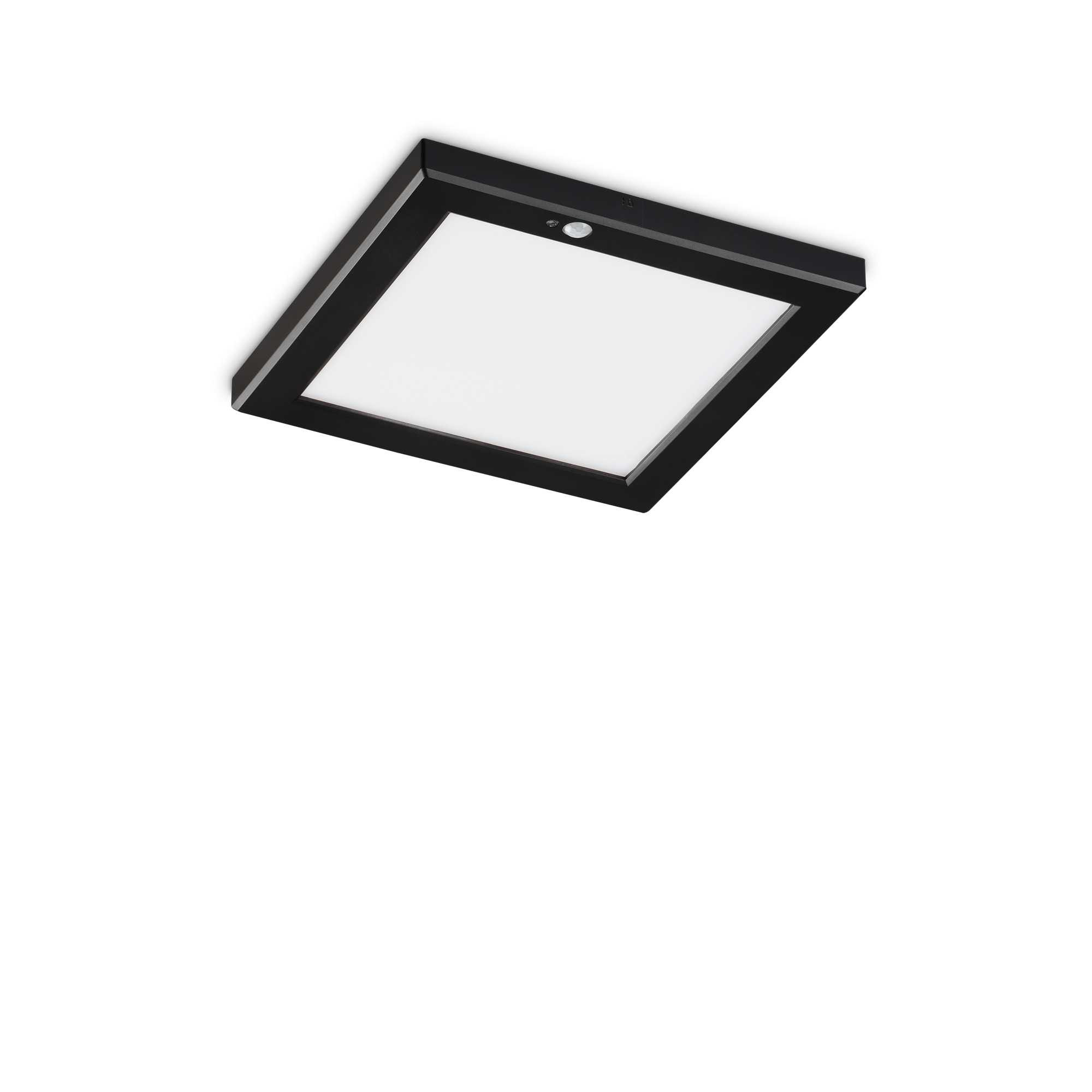 PIR Plafondlamp 20w 1950lm 3000k VK zwart
