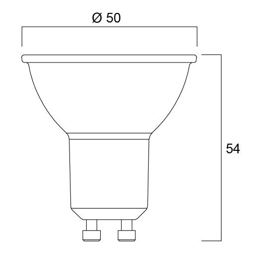 0029128 RefLED Coolfit GU10 4,5w 360lm 840