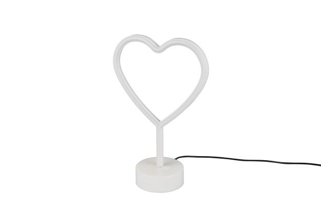 R55210101_HEART Tafellamp 1w 10lm Fluo Rose Hart 
