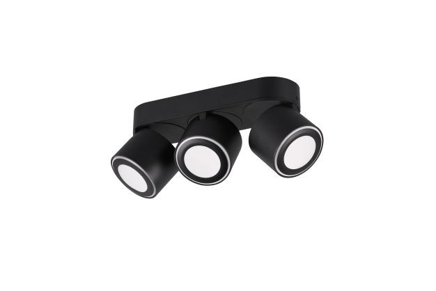 652910332 TAURUS Spot 3x3,5+1,5w 340+110lm 3000k Zwart
