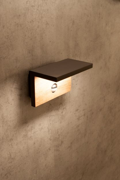 PIR Tuinlamp 15w Antraciet