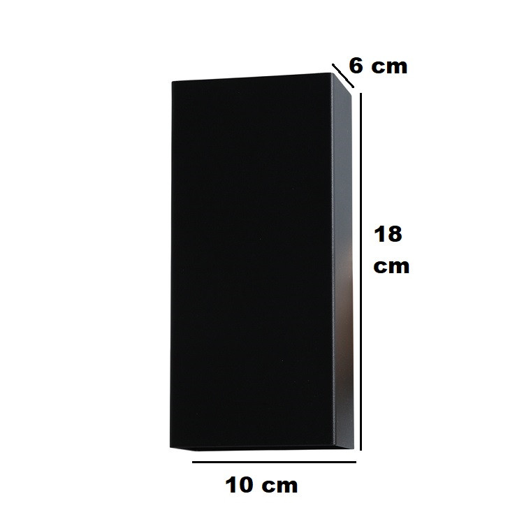 Wandlamp 2xGU10 zwart