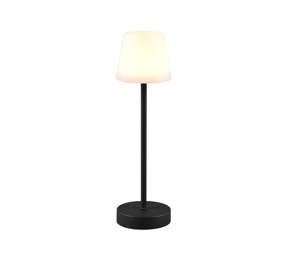 R54086132 MARTINEZ Accu Oplaadbare Tafellamp 2,2w 250lm Zwart