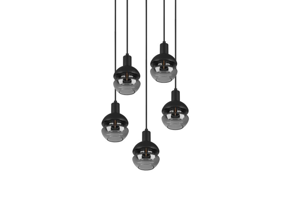 313100532 MELA Hanglamp 5xE14 zwart