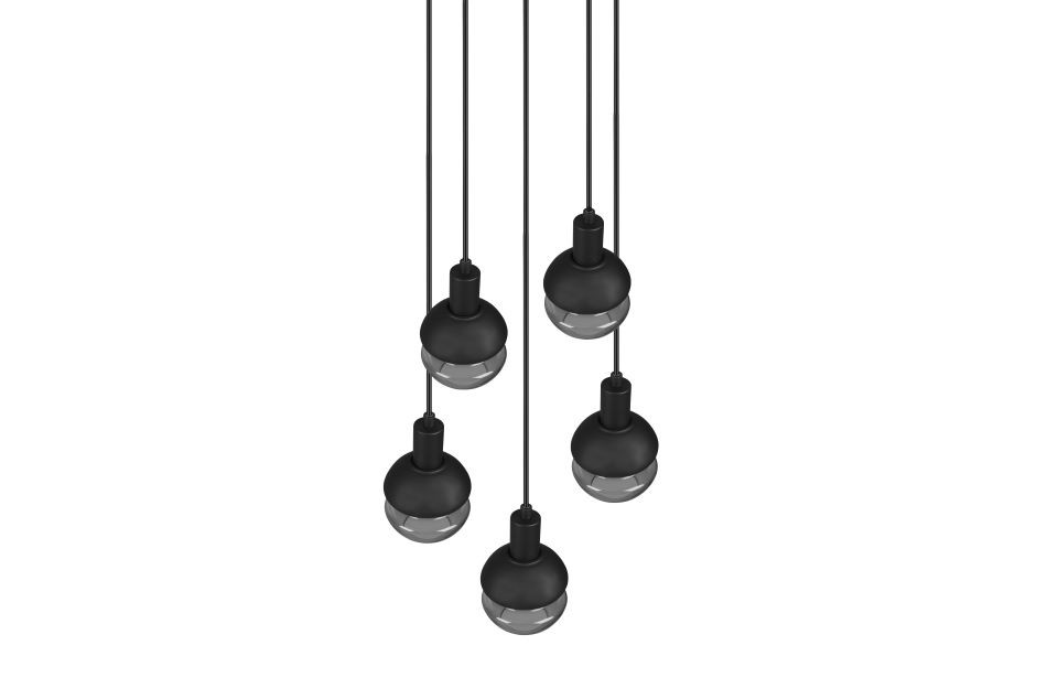 313100532 MELA Hanglamp 5xE14 zwart