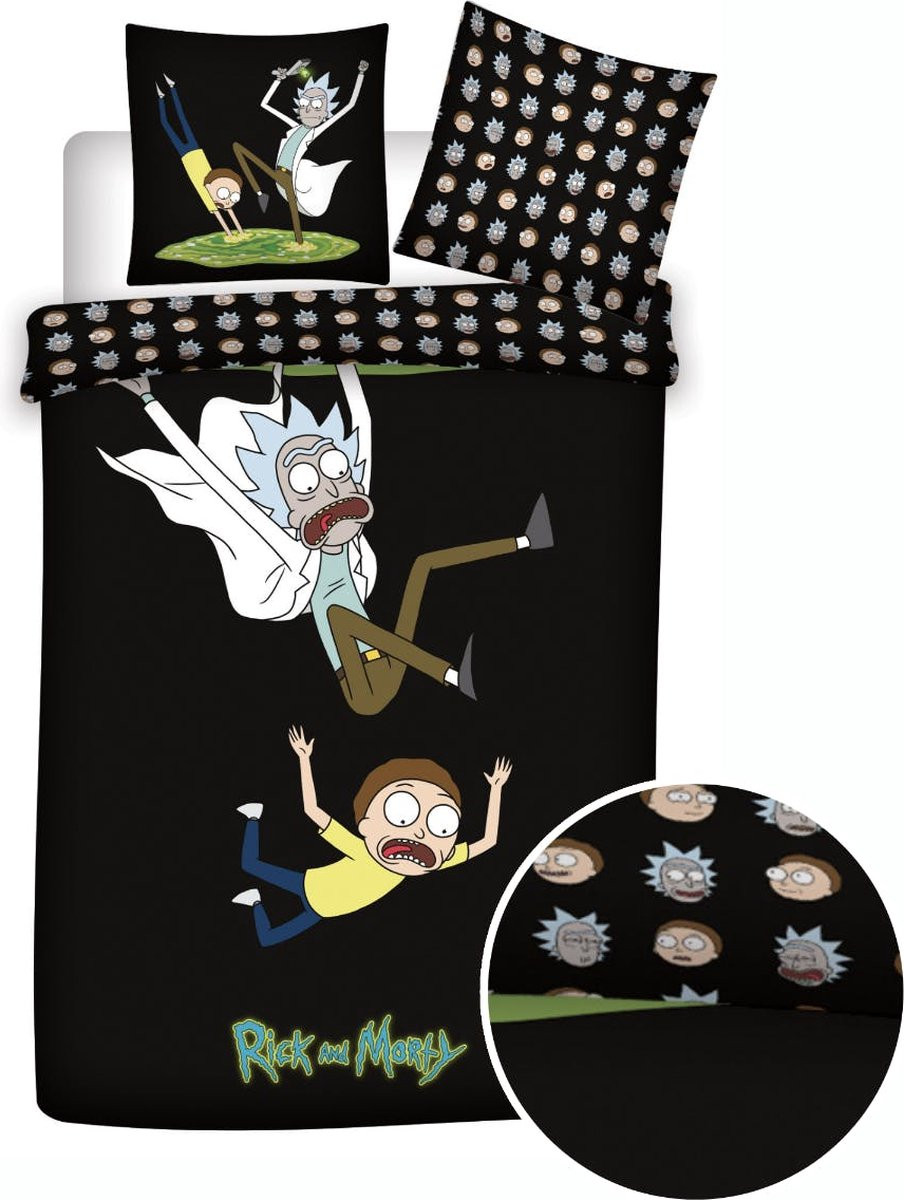 Dekbedovertrek Rick & Morty 140x200