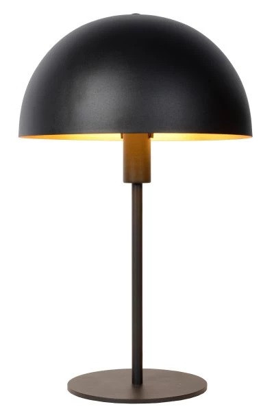 45596/01/30 SIEMON Tafellamp E14 Zwart