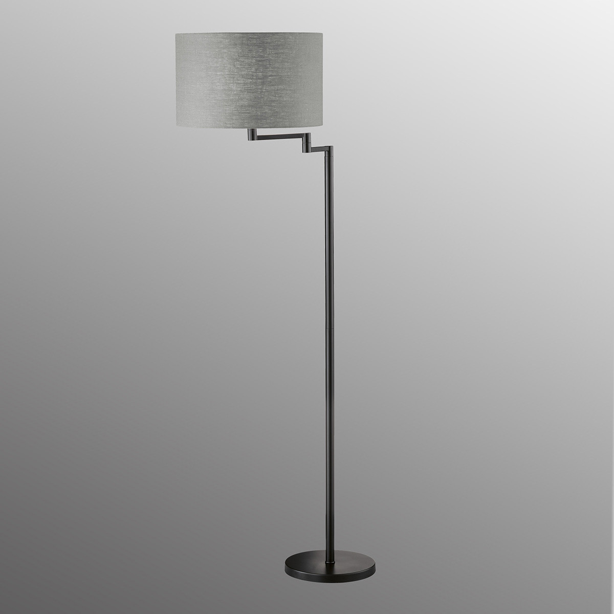 Vloerlamp E27 zwart