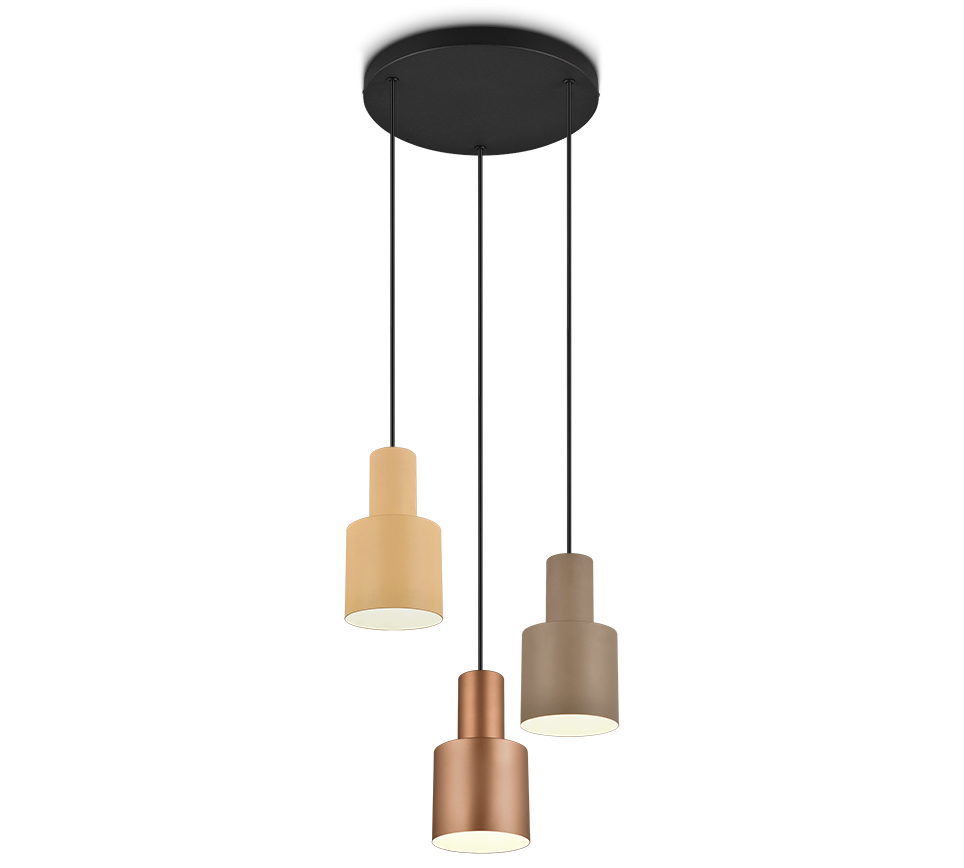 319430317 AGUDO Hanglamp 3xE14 multi coffee