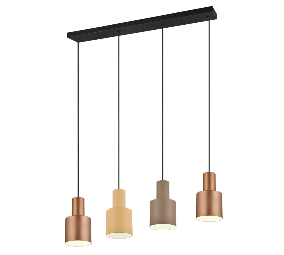 319400417 AGUDO Hanglamp 4xE14 multi coffee