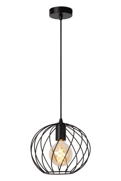 21428/25/30 DANZA Hanglamp E27 Ø25cm Zwart