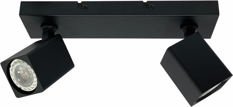 Spot 2xGU10 Zwart