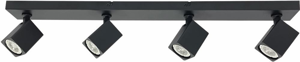 Spot 4xGU10 Zwart