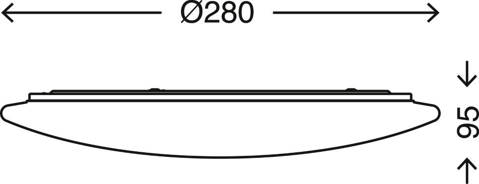 LED Plafondlamp 18w 1600lm Wit