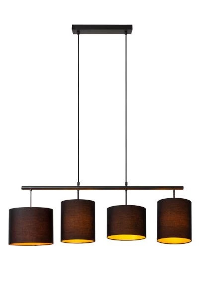 45409/04/30 MAYA Luster 4xE27 zwart goud