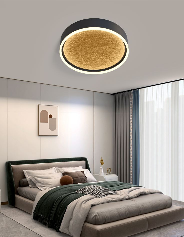 Plafondlicht 37w 4300lm 3000k Zwart 3Stap