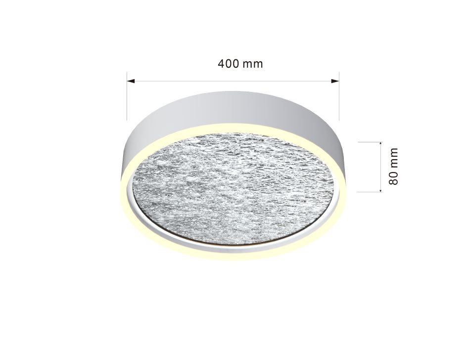 Plafondlicht 37w 4300lm 3000k Wit 3Stap