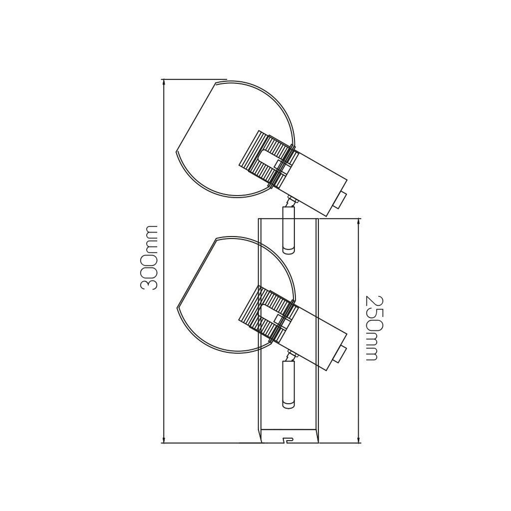 3403642 OSIRA Spot 2xE14 amber