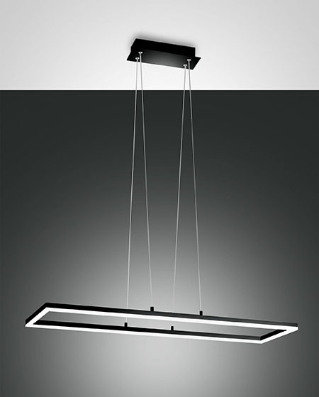 Hanglamp RH 52w 5180lm Warmwit Zwart