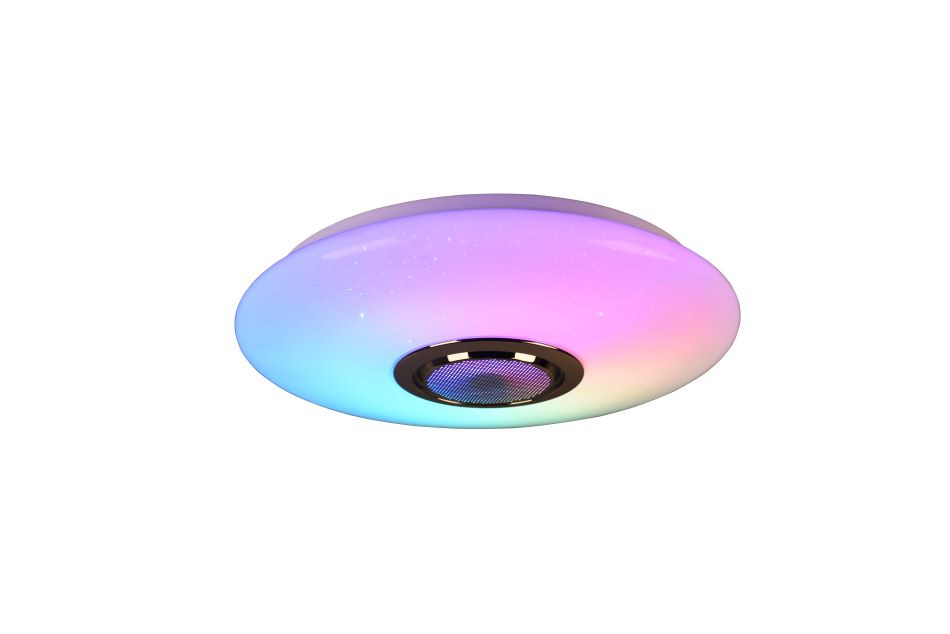 R69031101 MUSICA Plafonnière 15,5w 1700lm RGB+W RemCon+Luidspreker