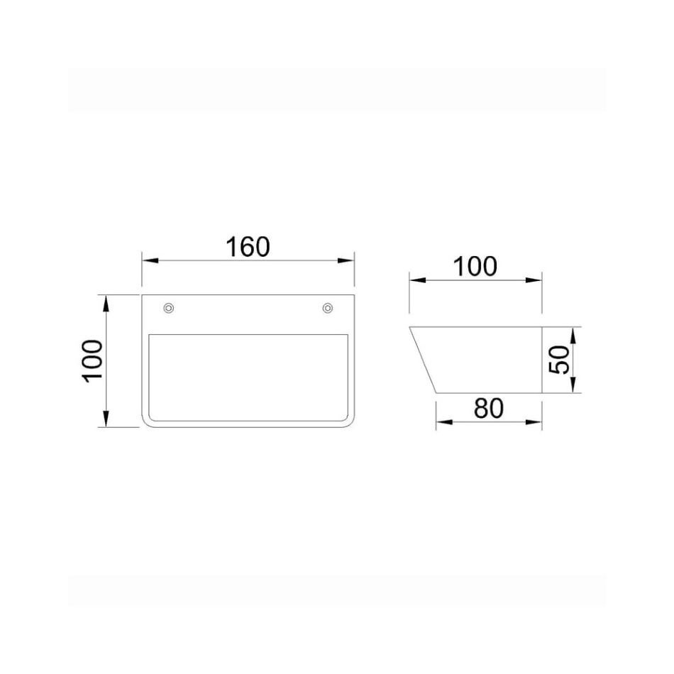 Wandlicht 15w 1200lm 3000k Zwart