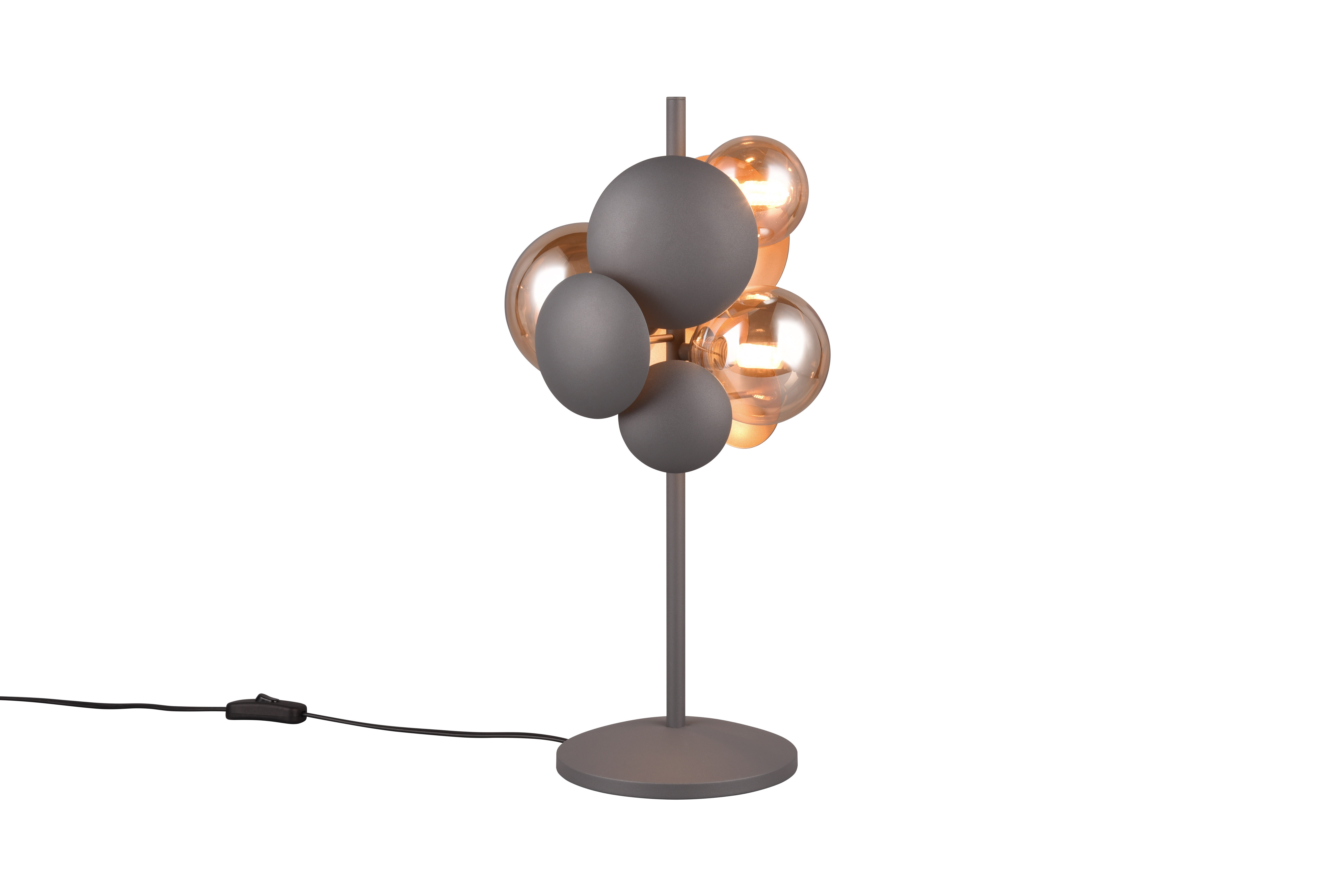 BUBBLE 517400342 Tafellamp 3xG9 Antraciet/Amber