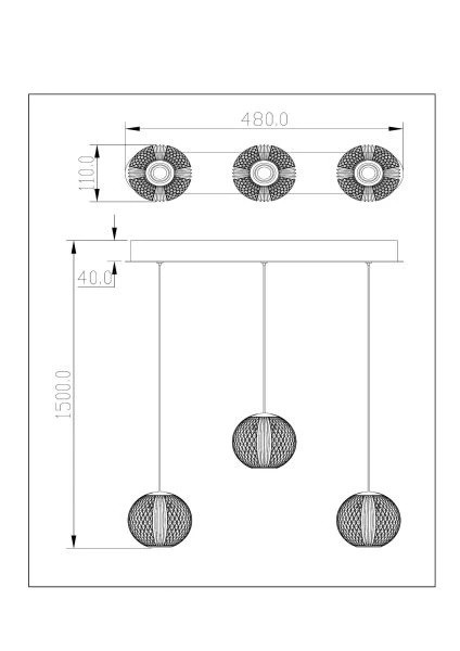 13499/21/60 CINTRA Hanglamp 23,5w 1450lm 2700k
