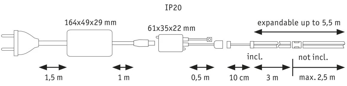 Full-Line set 3m 25,5w 1200lm/m Tunable White